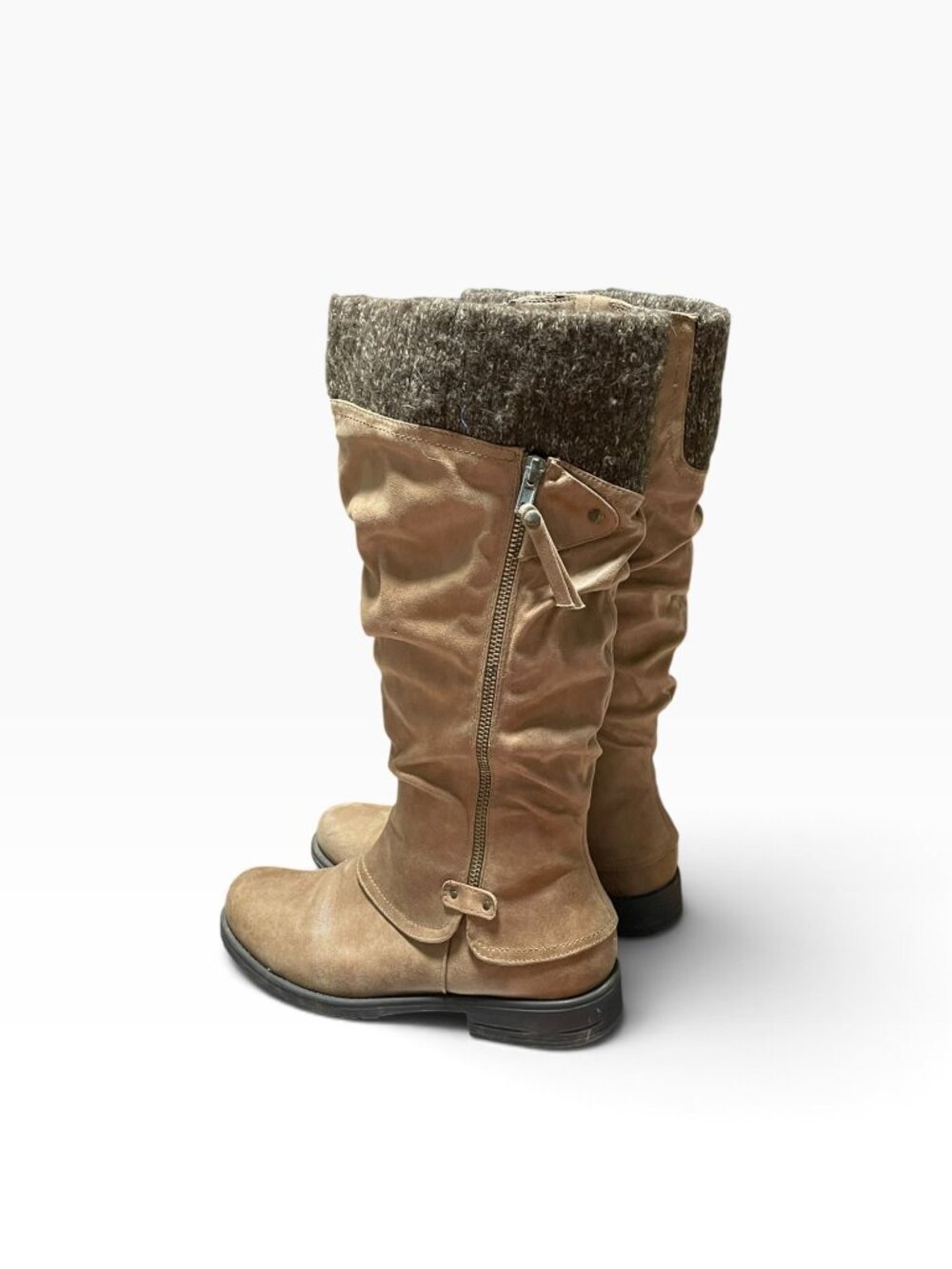Yuu Women's Knee-High Riding Boots Tan / Light Brown Size 10